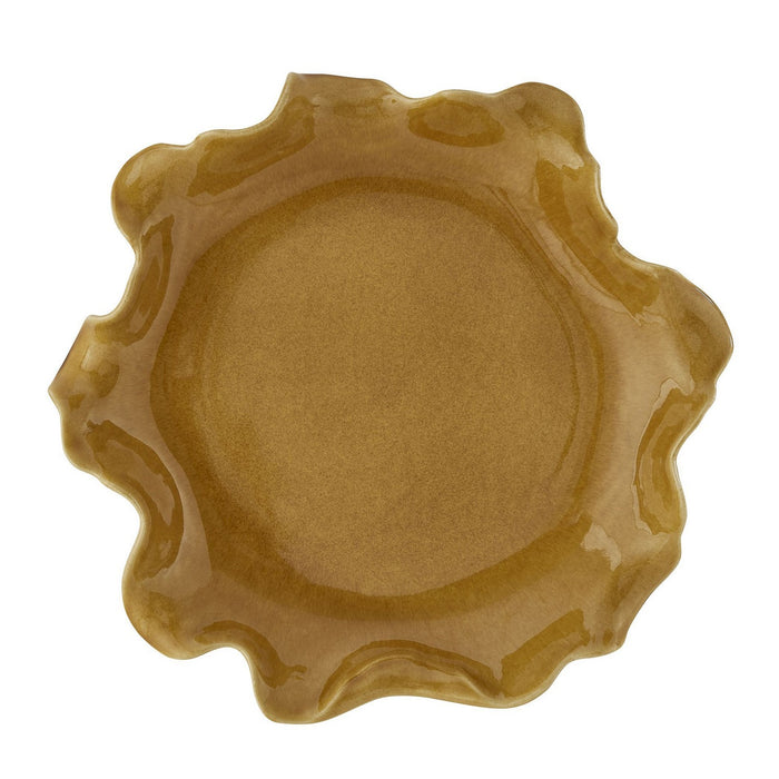 Uttermost - 18392 - Bowl - Golden Crest Ruffle - Organic Form And Glossy