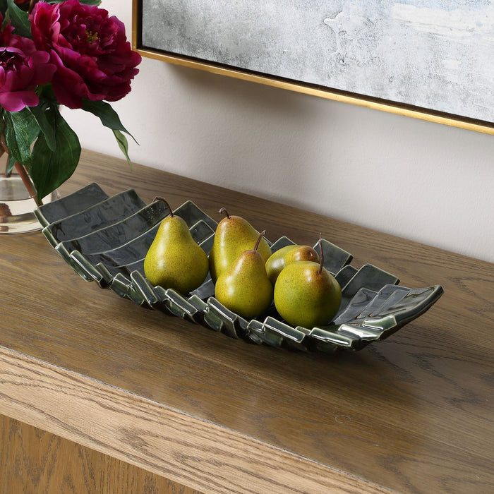 Uttermost - 18398 - Bowl - Harbor Ridge - Olive Green