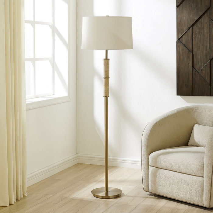 Uttermost - 30736-1 - One Light Floor Lamp - Verlaine - Antique Gold