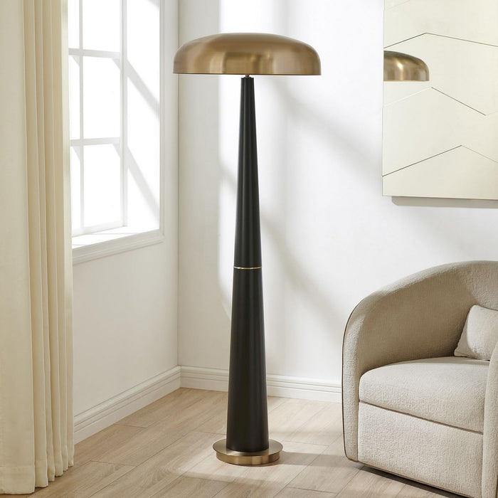 Uttermost - 30738-1 - Three Light Floor Lamp - Davis - Black