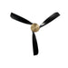 Millennium - 1103LED-BR-MBK - 52" Ceiling Fan - Hammerlin - Brass