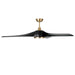 Millennium - 1103LED-BR-MBK - 52" Ceiling Fan - Hammerlin - Brass