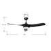 Millennium - 1103LED-MBK-MBK - 52" Ceiling Fan - Hammerlin - Matte Black