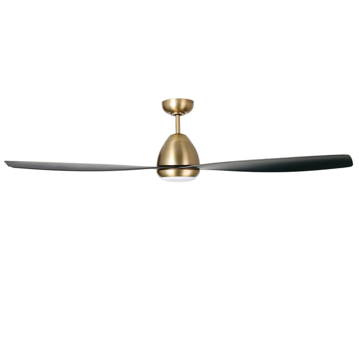 Millennium - 1111LED-BR-MBK - 60" Ceiling Fan - Kylpin - Brass