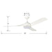 Millennium - 1113LED-MWW-MWW - 60" Ceiling Fan - Hammerlin - Matte White