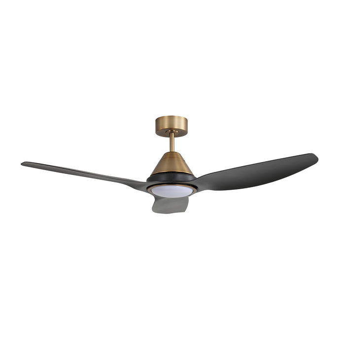 Millennium - 1120LED-BR-MBK - 54" Ceiling Fan - Karrston - Brass