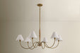 Mitzi - H1163806-PBR - Six Light Chandelier - Bennie - Patina Brass