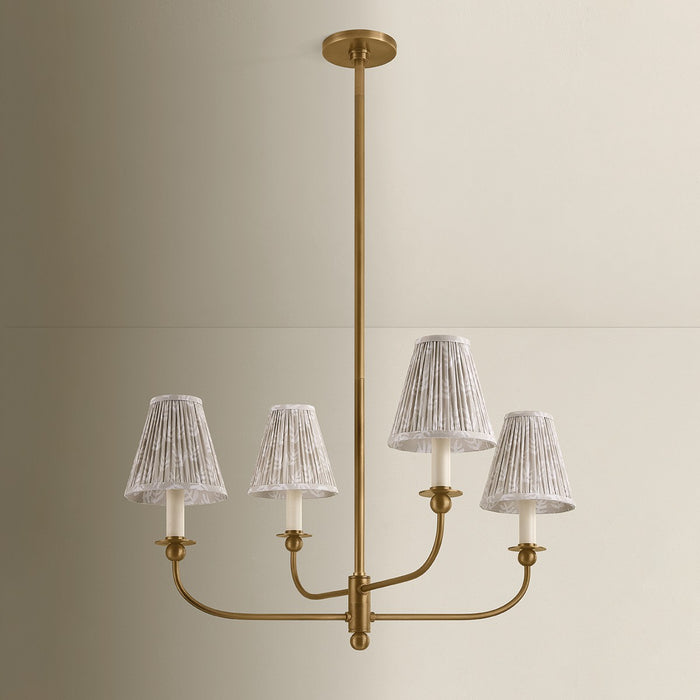 Mitzi - H1175804B-PBR - Four Light Chandelier - Ryle - Patina Brass