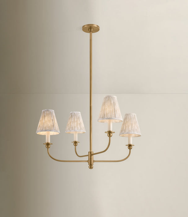 Mitzi - H1175804B-PBR - Four Light Chandelier - Ryle - Patina Brass
