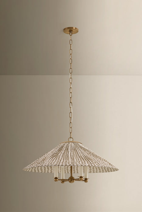 Mitzi - H1198804B-PBR - Four Light Chandelier - Isla - Patina Brass