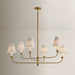 Mitzi - H1175806B-PBR - Six Light Chandelier - Ryle - Patina Brass