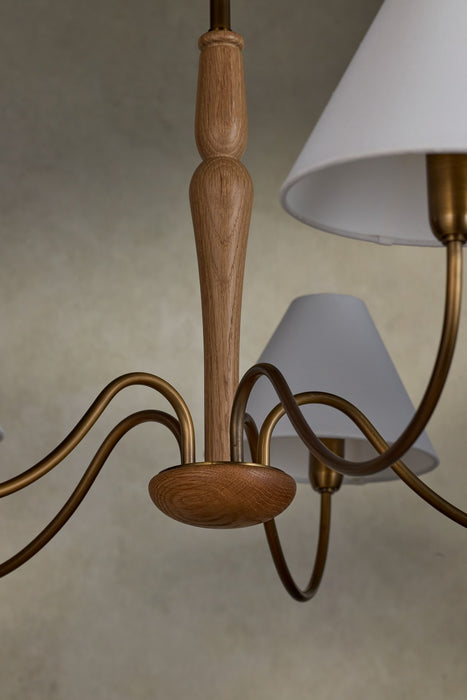 Mitzi - H1163805-PBR - Five Light Chandelier - Bennie - Patina Brass