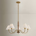 Mitzi - H1163805-PBR - Five Light Chandelier - Bennie - Patina Brass