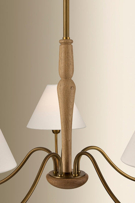 Mitzi - H1163805-PBR - Five Light Chandelier - Bennie - Patina Brass