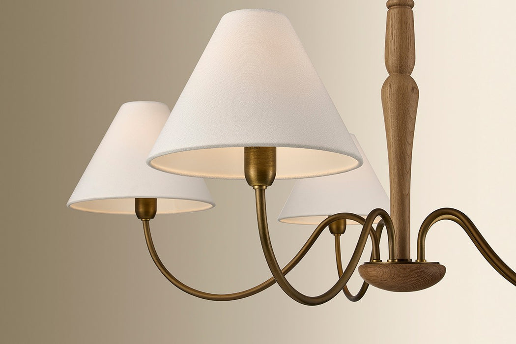 Mitzi - H1163805-PBR - Five Light Chandelier - Bennie - Patina Brass