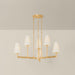 Hudson Valley - 2139-VGL - Six Light Chandelier - Allaben - Vintage Gold Leaf
