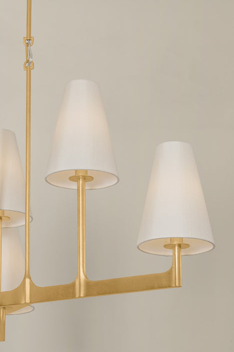 Hudson Valley - 2153-VGL - 12 Light Chandelier - Allaben - Vintage Gold Leaf