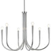 Layne Six Light Chandelier-Mid. Chandeliers-Elegant Lighting-Lighting Design Store