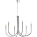 Layne Six Light Chandelier-Mid. Chandeliers-Elegant Lighting-Lighting Design Store