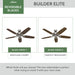 Builder 52"Ceiling Fan-Fans-Hunter-Lighting Design Store