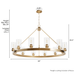 Hartland 12 Light Chandelier-Large Chandeliers-Hunter-Lighting Design Store