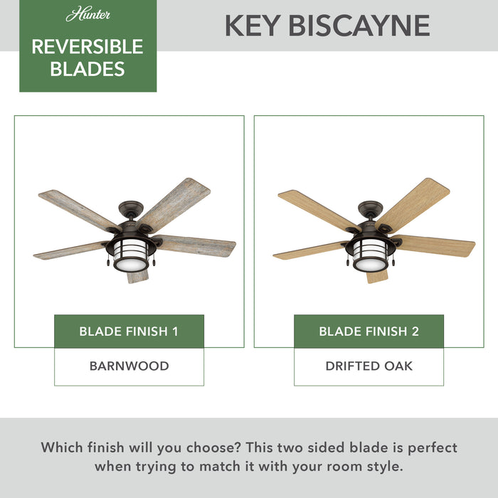 Key Biscayne 54" Ceiling Fan-Fans-Hunter-Lighting Design Store