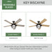Key Biscayne 54" Ceiling Fan-Fans-Hunter-Lighting Design Store