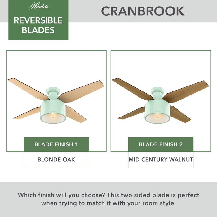 Cranbrook 52" Ceiling Fan-Fans-Hunter-Lighting Design Store