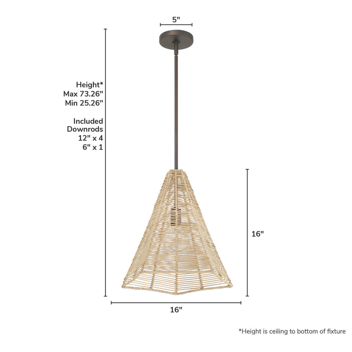 Comet One Light Pendant-Pendants-Hunter-Lighting Design Store