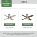 Beck 42"Ceiling Fan-Fans-Hunter-Lighting Design Store