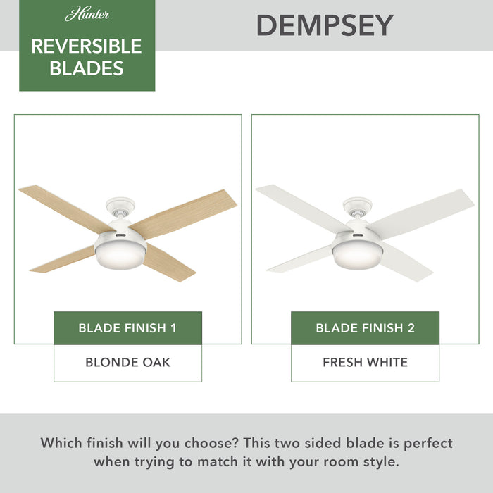 Dempsey 52" Ceiling Fan-Fans-Hunter-Lighting Design Store