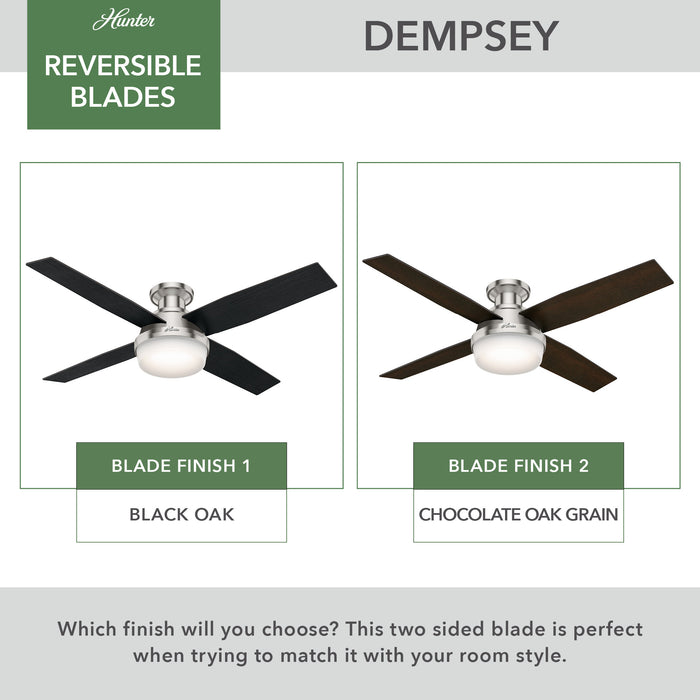 Dempsey 52" Ceiling Fan-Fans-Hunter-Lighting Design Store