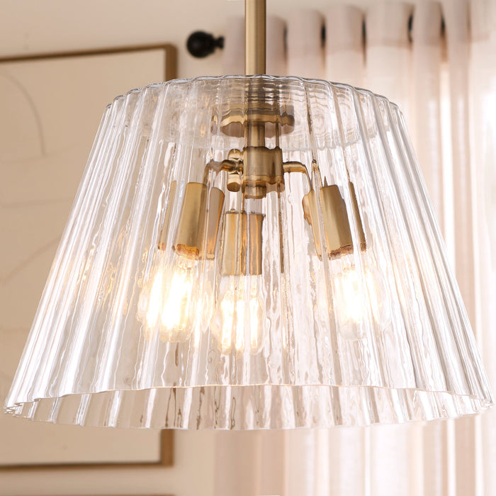 Lawton Three Light Pendant-Pendants-Quorum-Lighting Design Store