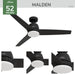 Malden 52"Ceiling Fan-Fans-Hunter-Lighting Design Store
