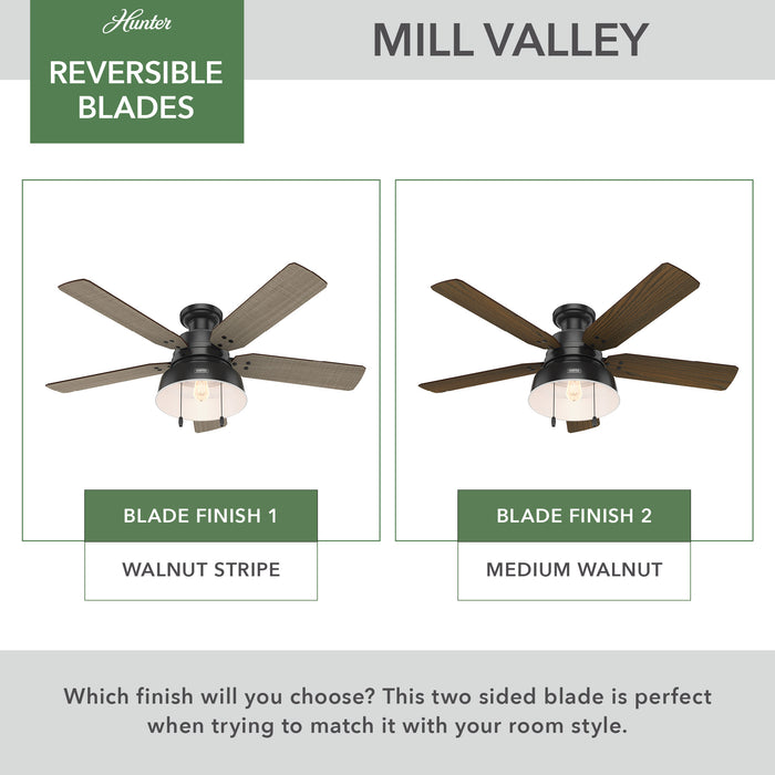 Mill Valley 52" Ceiling Fan-Fans-Hunter-Lighting Design Store