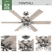 Fonthill 52"Ceiling Fan-Fans-Hunter-Lighting Design Store