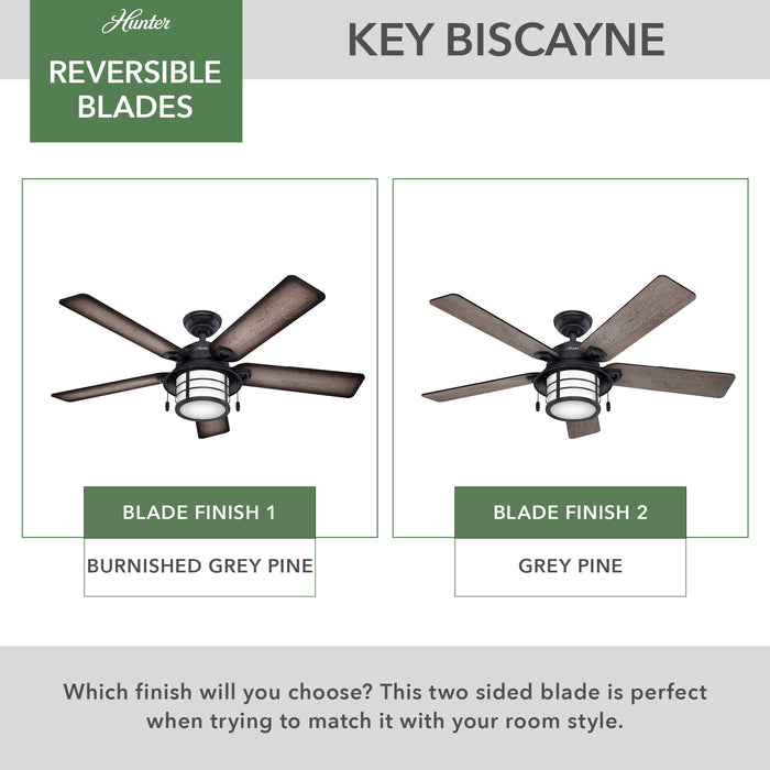 Key Biscayne 54" Ceiling Fan-Fans-Hunter-Lighting Design Store