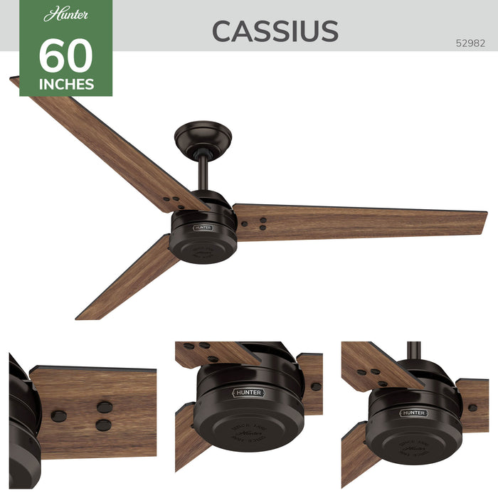 Cassius 60"Ceiling Fan-Fans-Hunter-Lighting Design Store