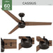 Cassius 60"Ceiling Fan-Fans-Hunter-Lighting Design Store