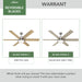Warrant 60" Ceiling Fan-Fans-Hunter-Lighting Design Store