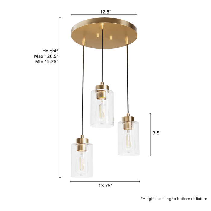 Hartland Cluster-Mini Pendants-Hunter-Lighting Design Store