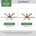 Warrant 60" Ceiling Fan-Fans-Hunter-Lighting Design Store