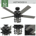 Astwood II 52"Ceiling Fan-Fans-Hunter-Lighting Design Store
