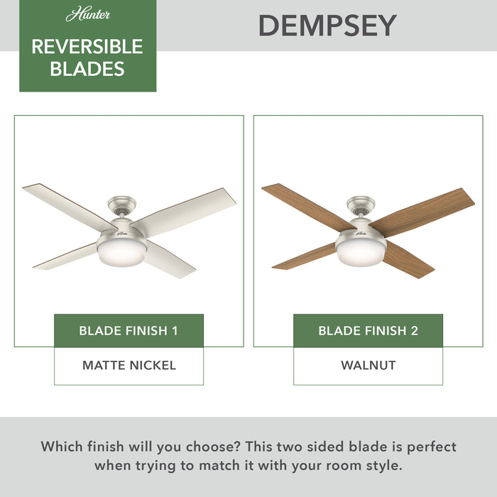Dempsey 52" Ceiling Fan-Fans-Hunter-Lighting Design Store