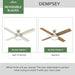 Dempsey 52" Ceiling Fan-Fans-Hunter-Lighting Design Store