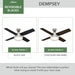 Dempsey 44" Ceiling Fan-Fans-Hunter-Lighting Design Store