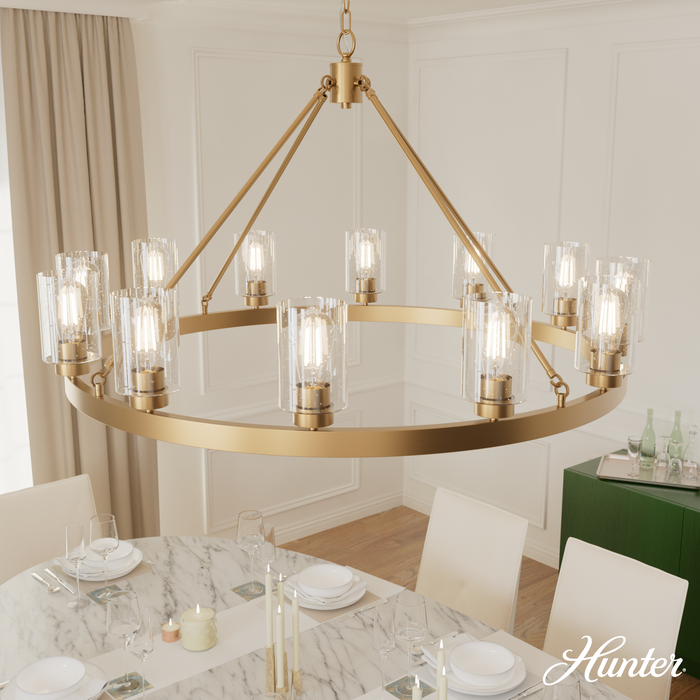 Hartland 12 Light Chandelier-Large Chandeliers-Hunter-Lighting Design Store