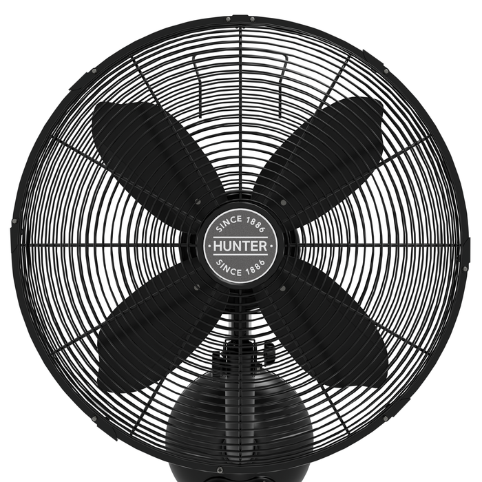 Hunter - 97318 - Wall Fan - 400102 - Matte Black — Lighting Design Store