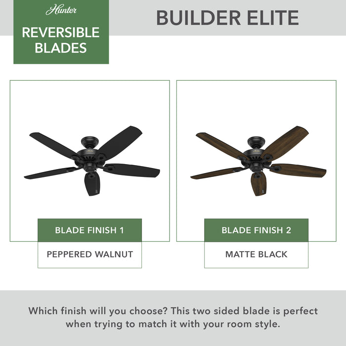 Builder 52"Ceiling Fan-Fans-Hunter-Lighting Design Store