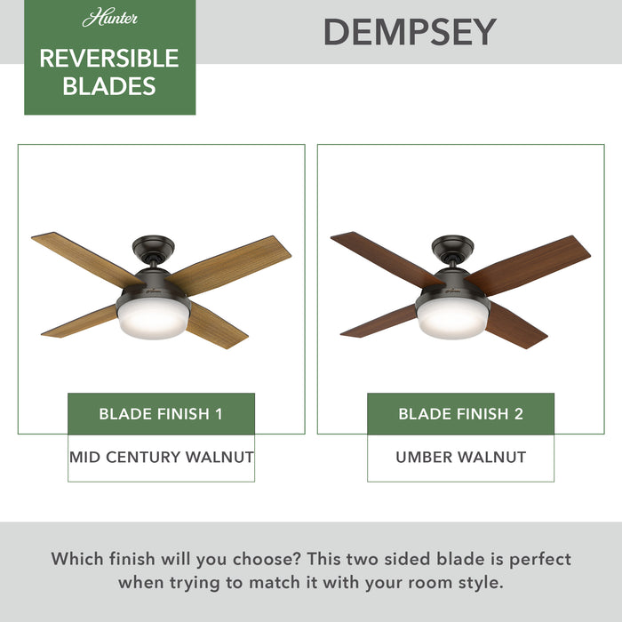 Dempsey 44" Ceiling Fan-Fans-Hunter-Lighting Design Store